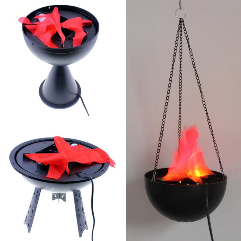Home Bar Accessories - 3Dフェイクフレームランプシミュレーション火鉢装飾電気炎ライト偽火炎演出小道具お化け屋敷バーショップパーティーホームデコレーション