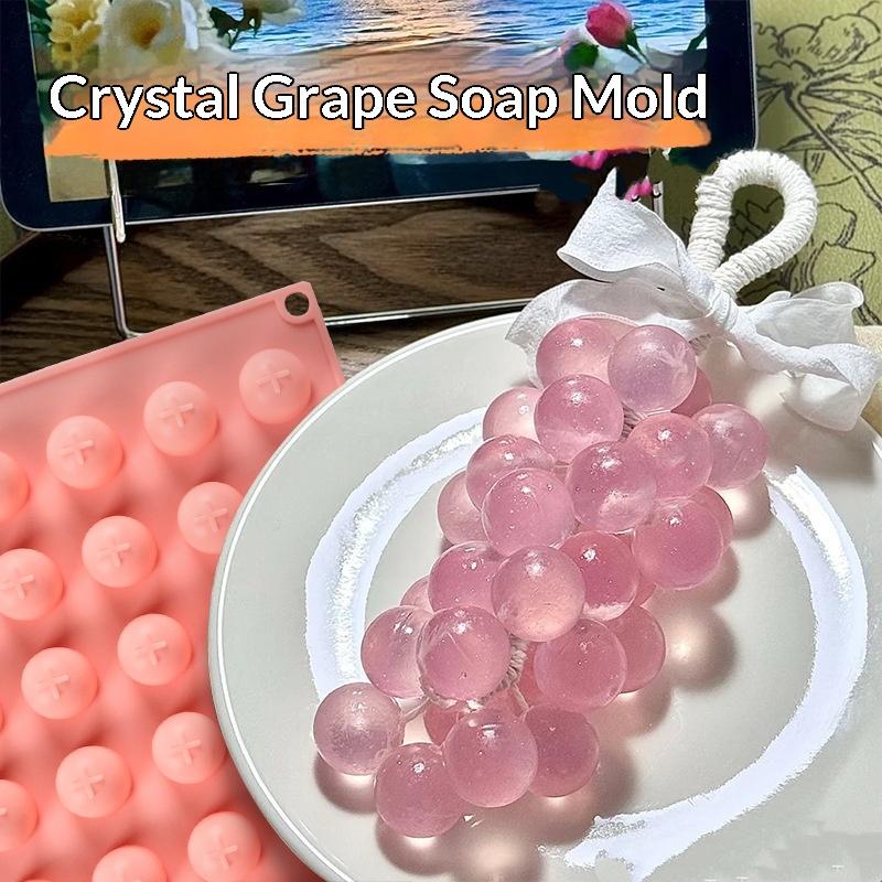 Ice Mold Sphere - シリコン製グレープボール型、取り出しやすいノンスティックモールド、氷の保存、手作り石鹸、キャンドル、自家製クラフトに使用可能