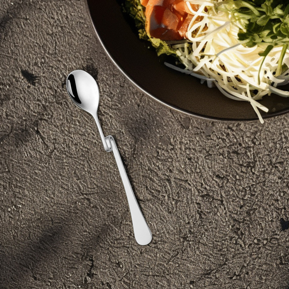 6個入りステンレス製S字型コーヒースプーン、クリエイティブな - Bar Spoon Twisted のレビューと価格