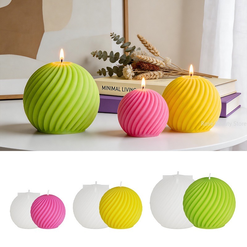 3Dクリスマスボールキャンドルシリコンモールド アロマセラピ - Ice Mold Sphere のレビューと価格