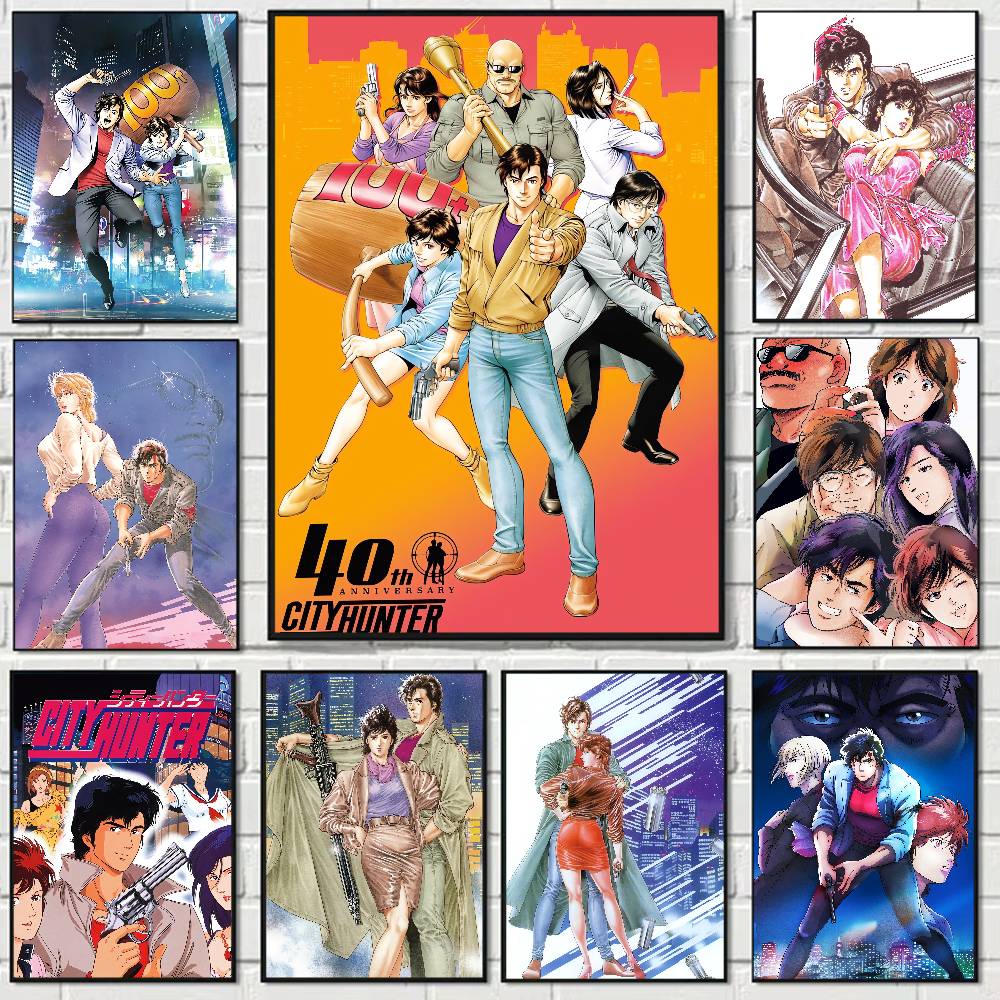 アニメシティハンターアニメポスター ウォールアート ホームバ - Home Bar And Theater のレビューと価格