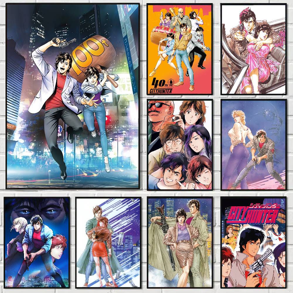 アニメシティハンターアニメポスター ウォールアート ホームバ - Home Bar And Theater のレビューと価格