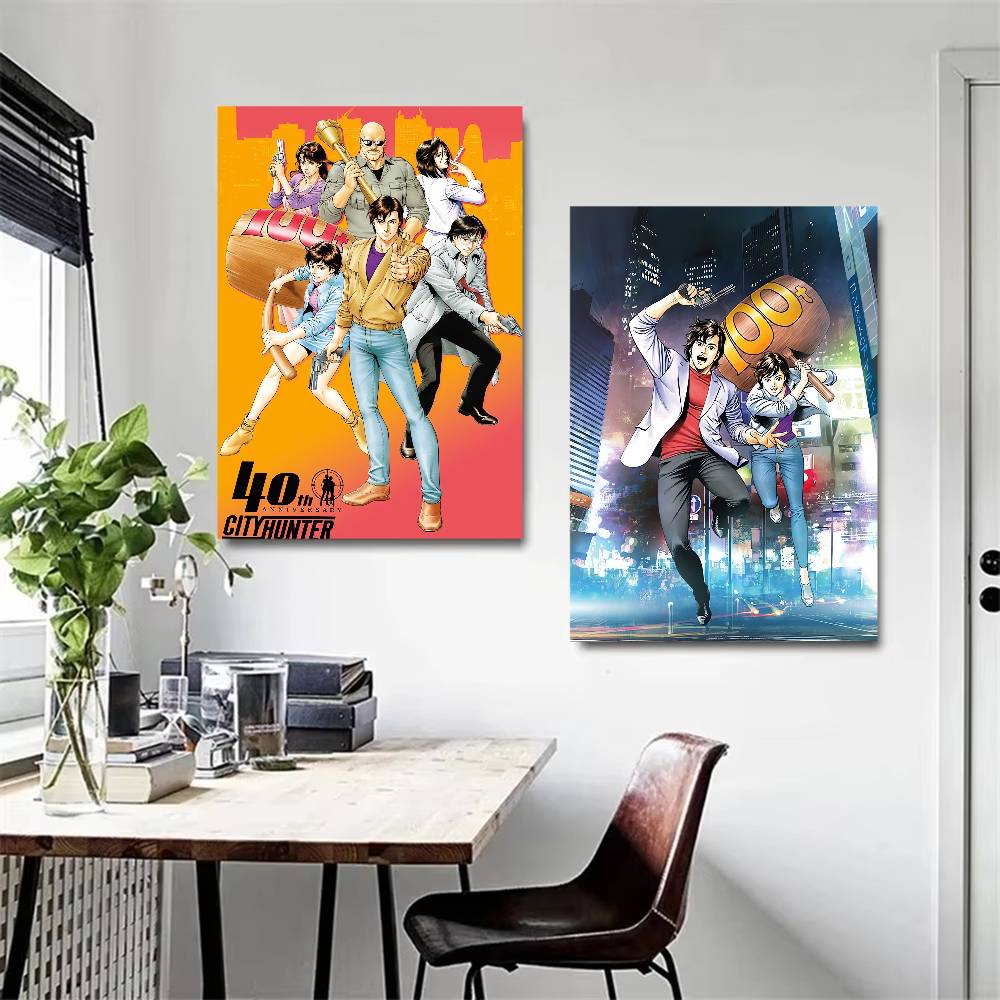 アニメシティハンターアニメポスター ウォールアート ホームバ - Home Bar And Theater のレビューと価格