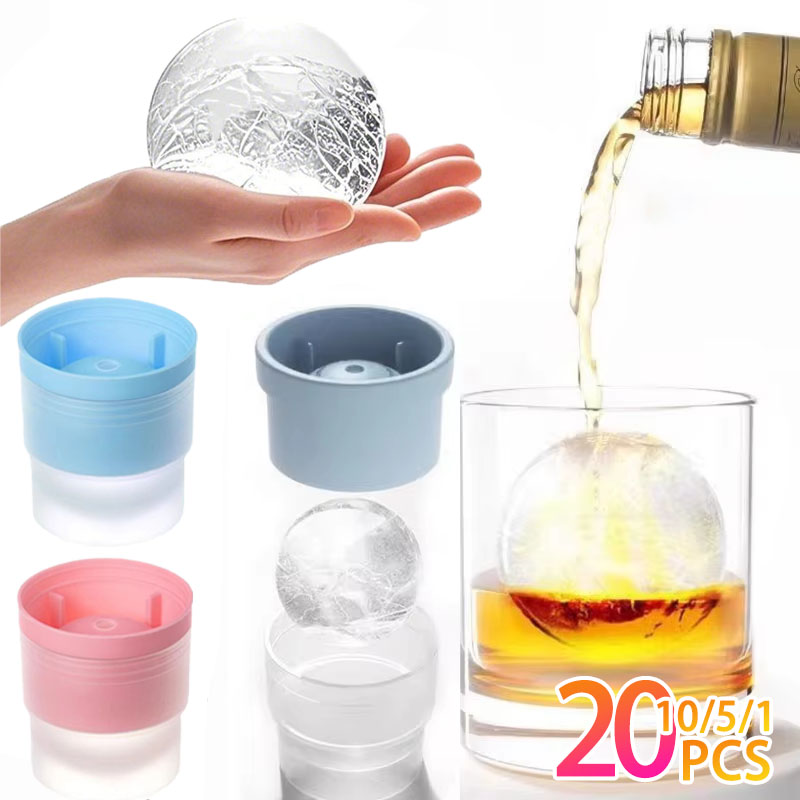 1-20 個大型アイスボールメーカー多目的シリコーンウイスキ - Ice Mold Sphere のレビューと価格