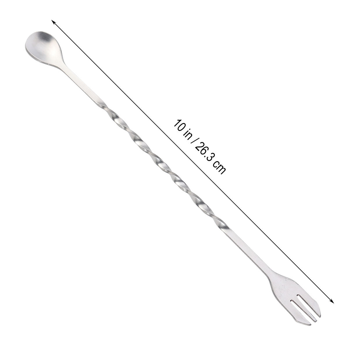プロ仕様の304ステンレス製カクテルスワリースティック、ねじ - Bar Spoon Twisted のレビューと価格
