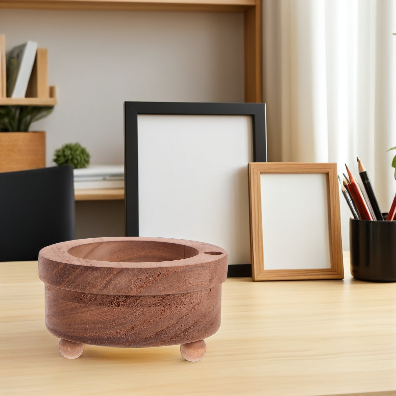 カウンタートップ用の木製カップホルダー。紙コップを収納できる - Home Bar Stand のレビューと価格