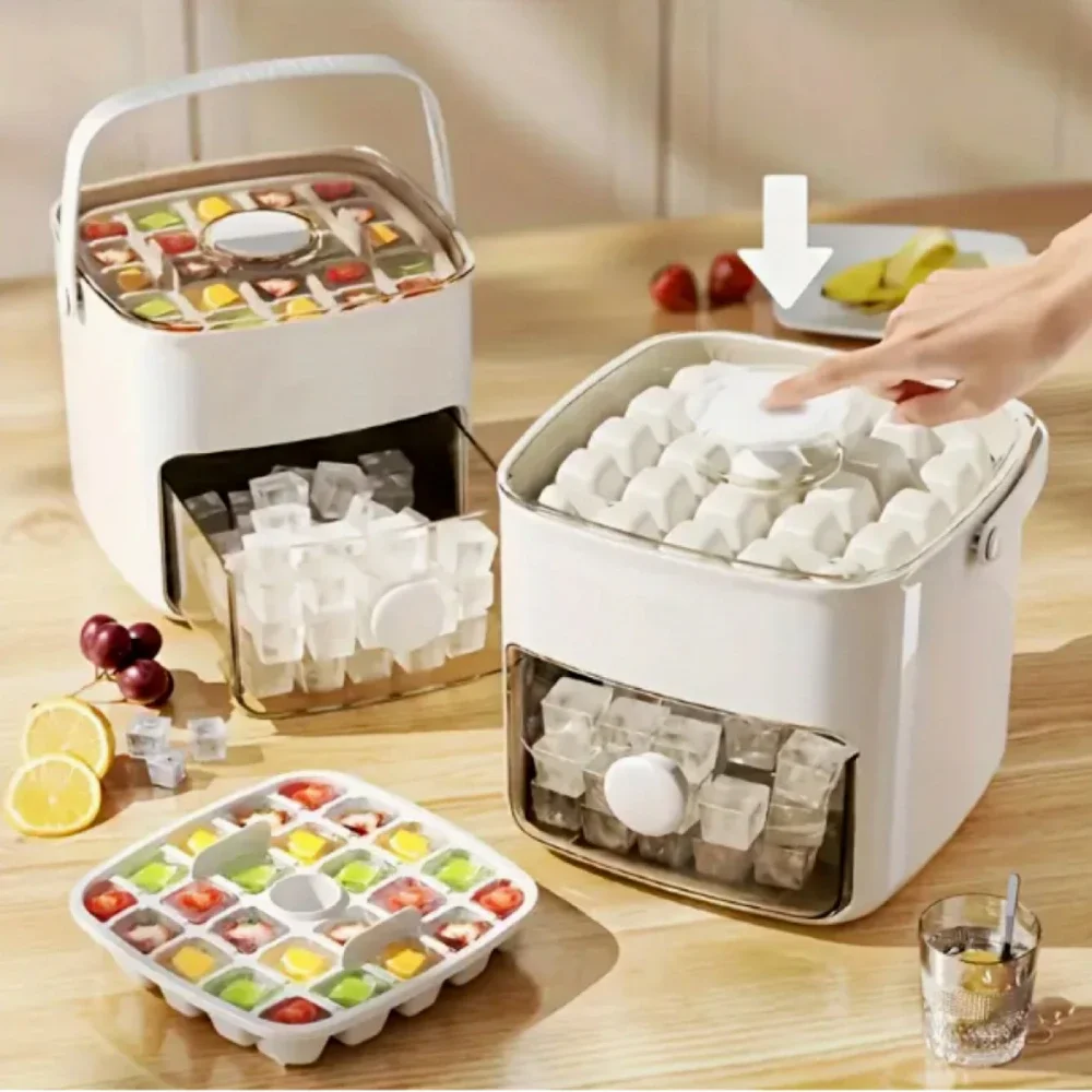 蓋付き2層製氷皿、大容量＆省スペース、小型冷凍庫に最適。 簡 - Home Bar Setup のレビューと価格