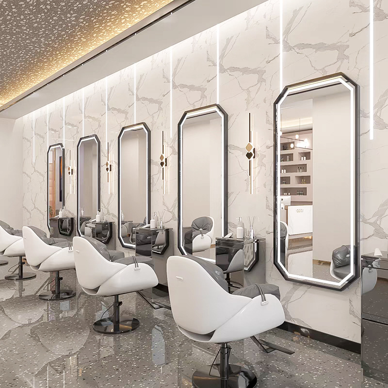 3色LEDストリップライト付き全身鏡 高解像度壁掛けドレッシ - Home Barbershop のレビューと価格