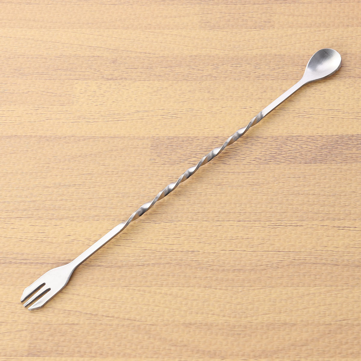 ステンレス製ツイストスプーン ミキシングフォーク スウィズル - Bar Spoon Twisted のレビューと価格
