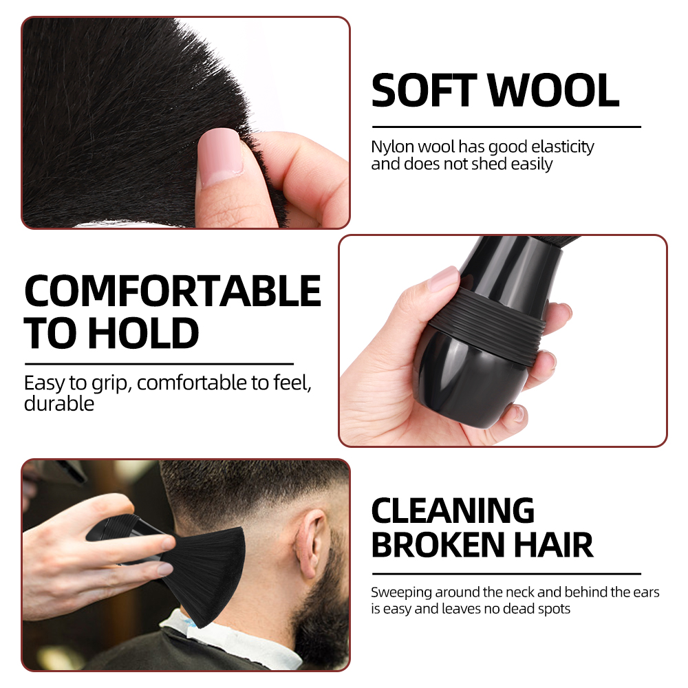 新しいプロフェッショナルソフト毛理髪師ネックダスターブラシ人 - Home Barbershop のレビューと価格