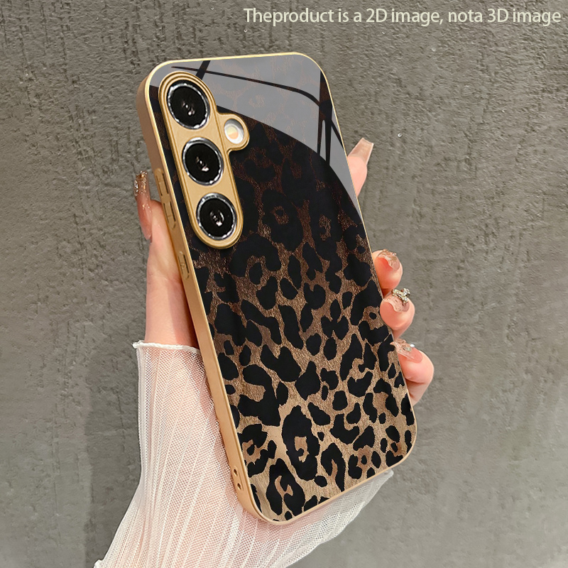 レトロなレオパード柄2Dスマホケース、Samsung S26 - Old Fashioned Glass のレビューと価格